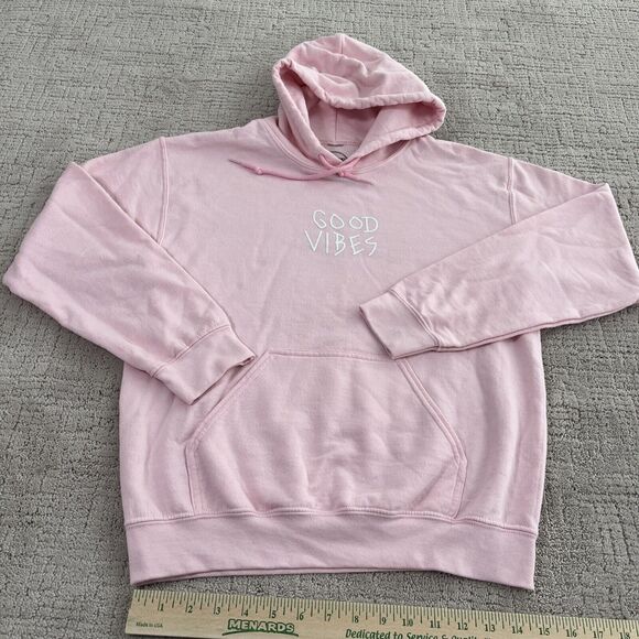 Women's Good Vibes SCW Brand Hoodie Light Pink. Size Small - Picture 1 of 10